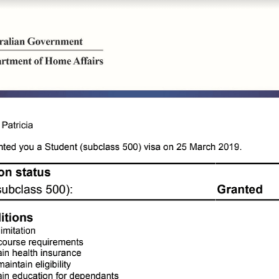 La visa de&nbsp;estudiante